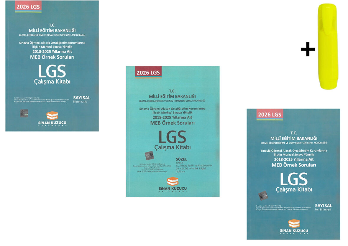 Sinan Kuzucu Meb Örnek Soruları Tüm Dersler Çalışma Kitabı Seti Yeni
