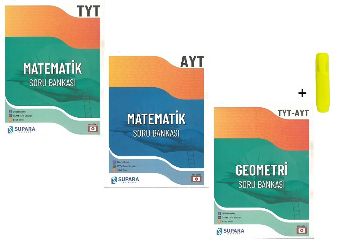 TYT AYT Matematik Geometri Soru Bankası Seti Yeni 3 Kitap