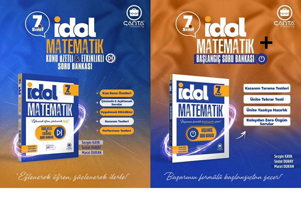 Çanta Yayınları 7. Sınıf İdol Matematik Konu Özetli & Etkinlikli ve Başlangıç Soru Bankası