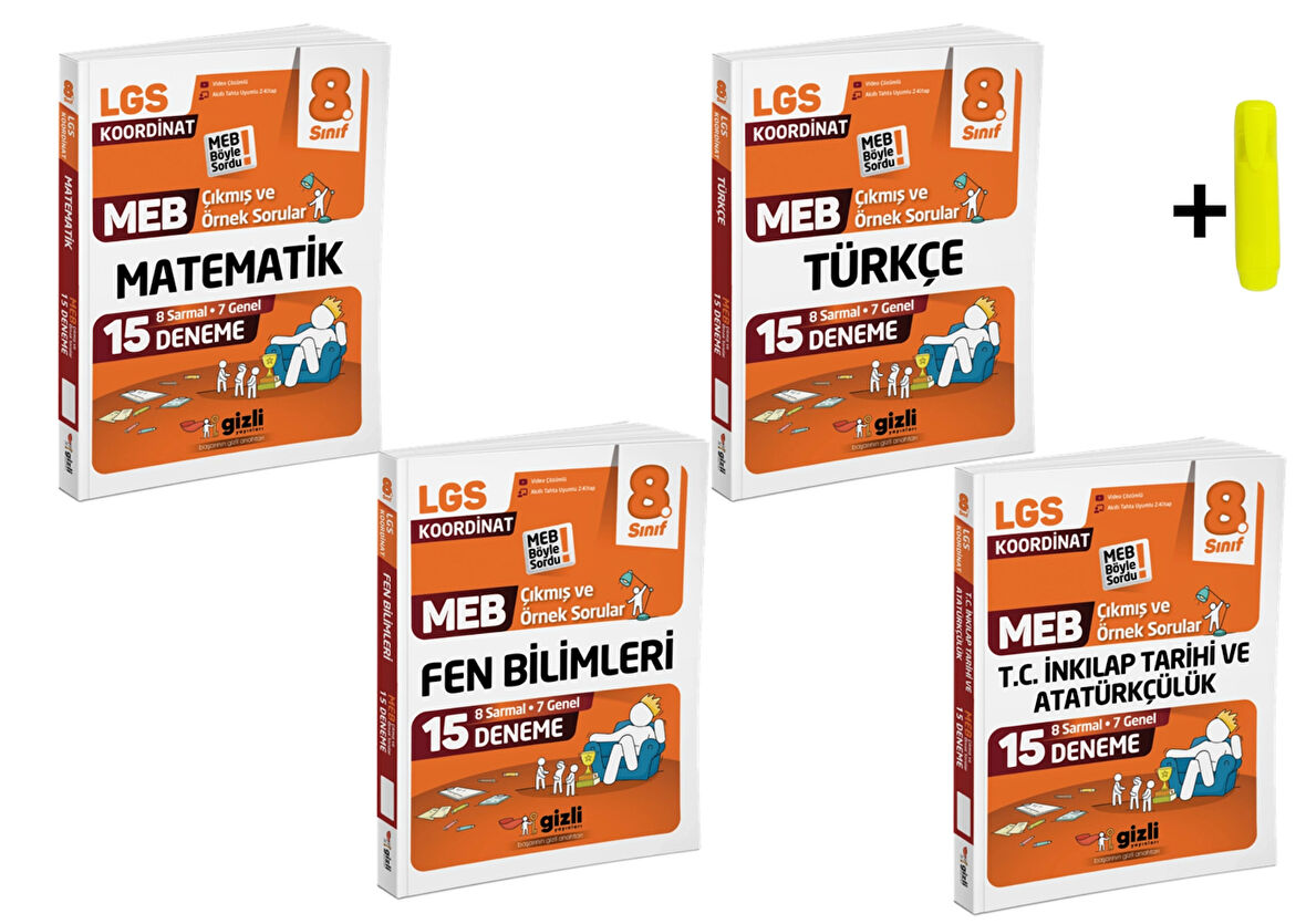 Gizli Lgs Meb Çıkmış ve Örnek Sorular Matematik Fen Türkçe İnkılap 15'li Deneme