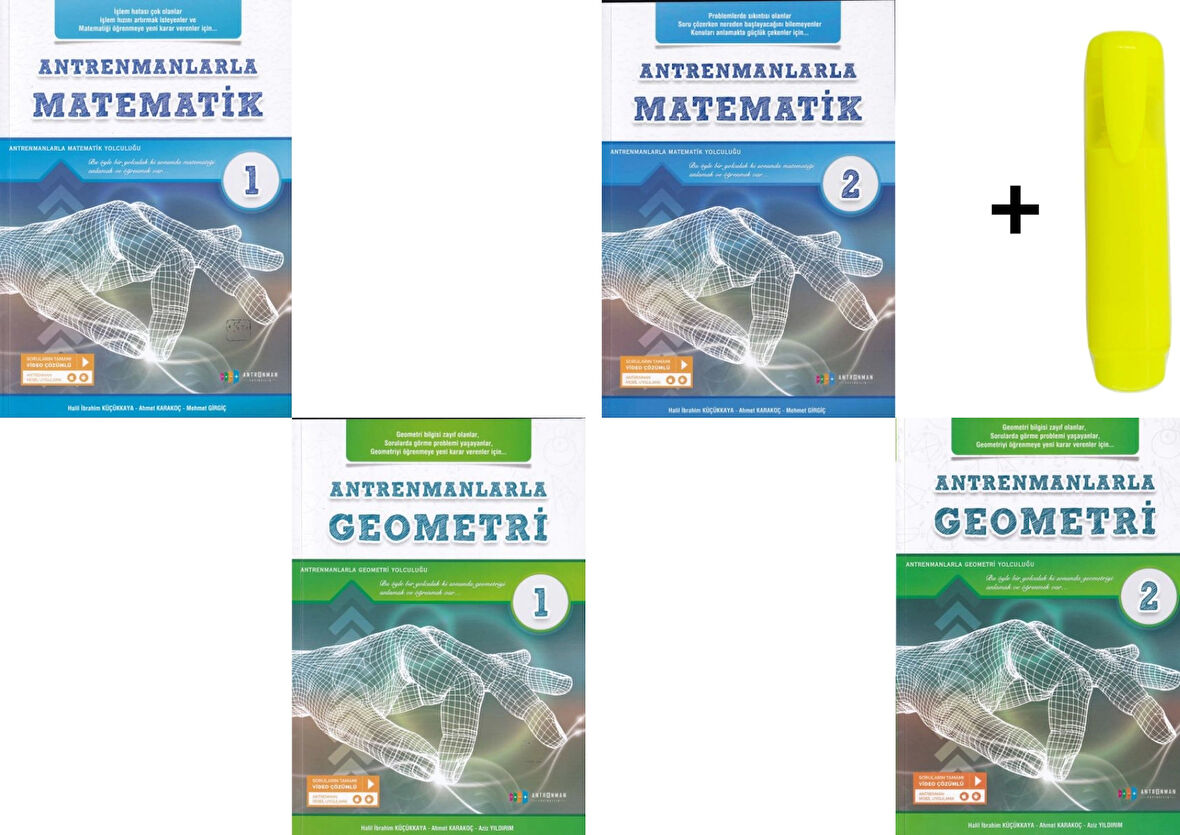 Antrenmanlarla TYT Matematik ve Geometri Seti 1. Kitap ve 2. Kitaplar Toplam 4 Kitap