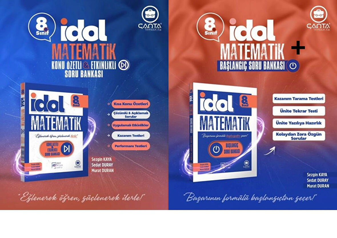 Çanta Yayınları 8. Sınıf İdol Matematik Konu Özetli & Etkinlikli ve Başlangıç Soru Bankası