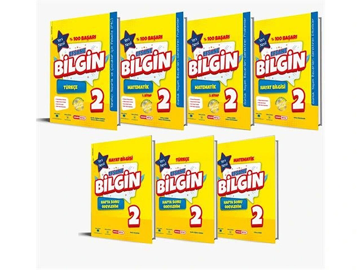 Kırmızı Beyaz Yayınları 2. Sınıf Efsane Bilgin Set Yeni