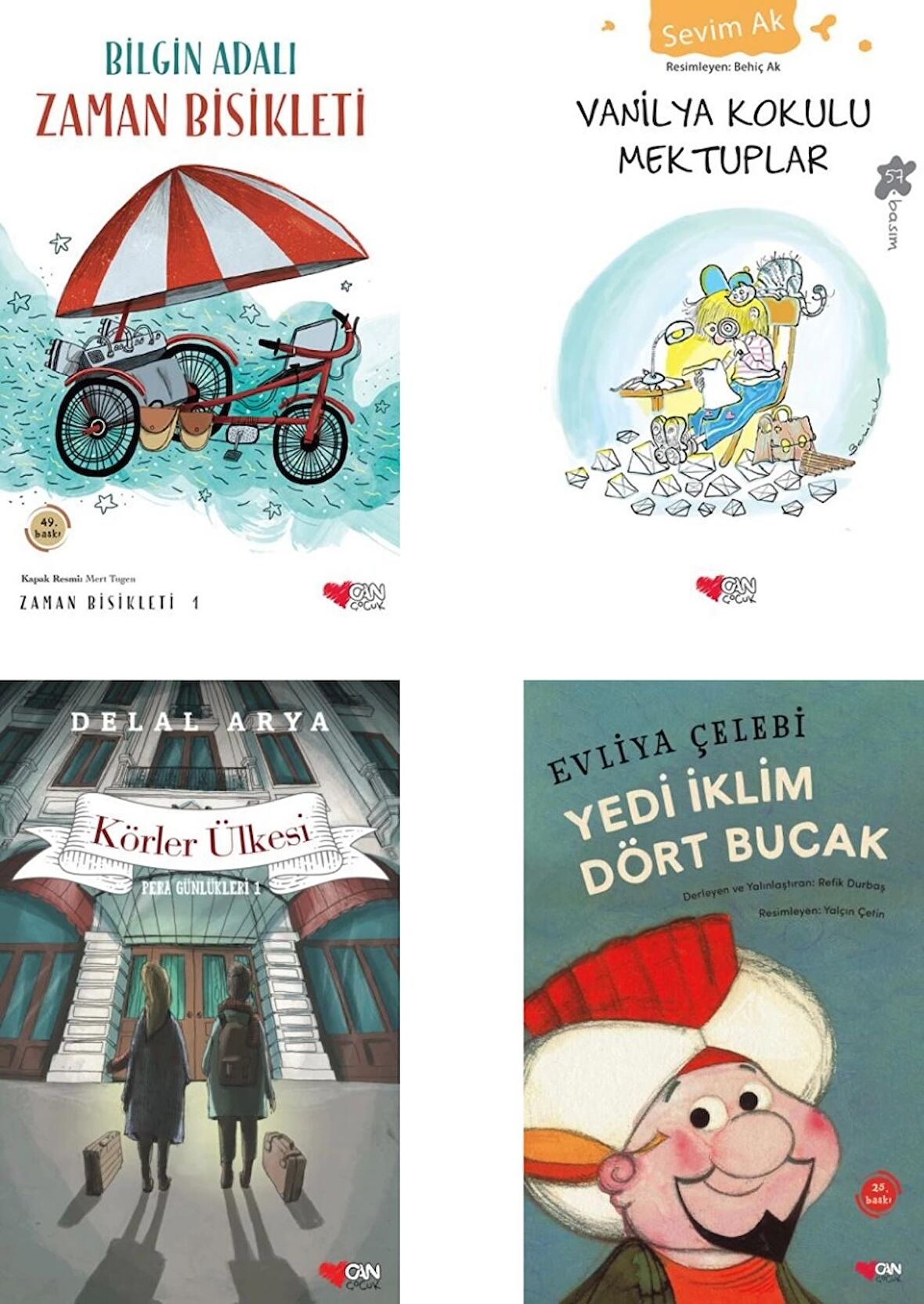 Can Yayınları Yerli Yazarlar Çocuk Edebiyatı Seçkisi 4 Kitap