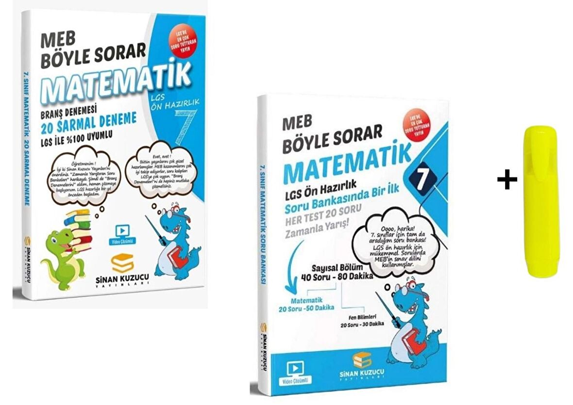 Sinan Kuzucu 7. Sınıf Matematik Soru Bankası ve Değerlendirme Sınav Seti