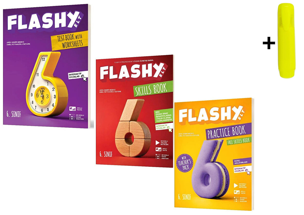 Flashy 6.sınıf Practice Book + Skills Book + Test Book Yeni