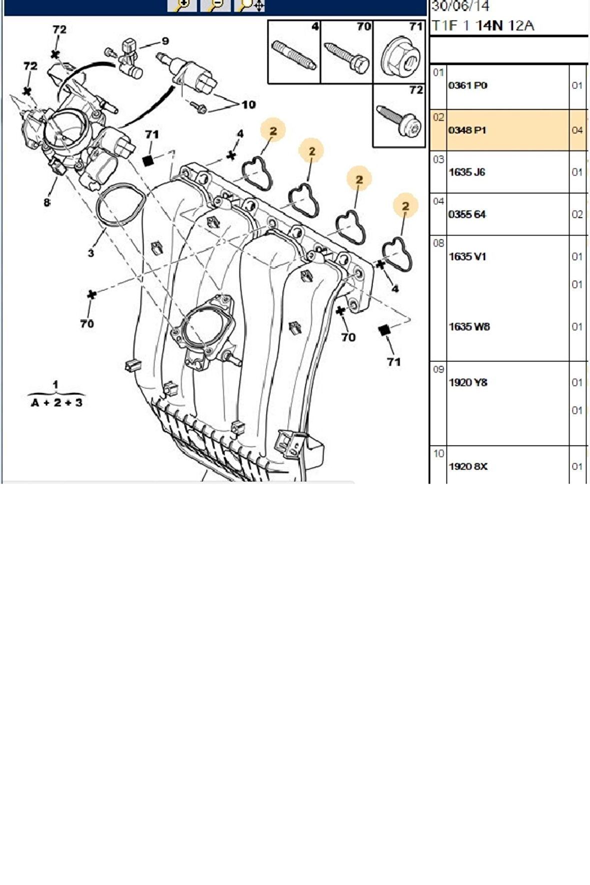 Emme Manifold Contası EW10 206 307 308 406 607 806 807 C4 C5 Xsara (0348P1)