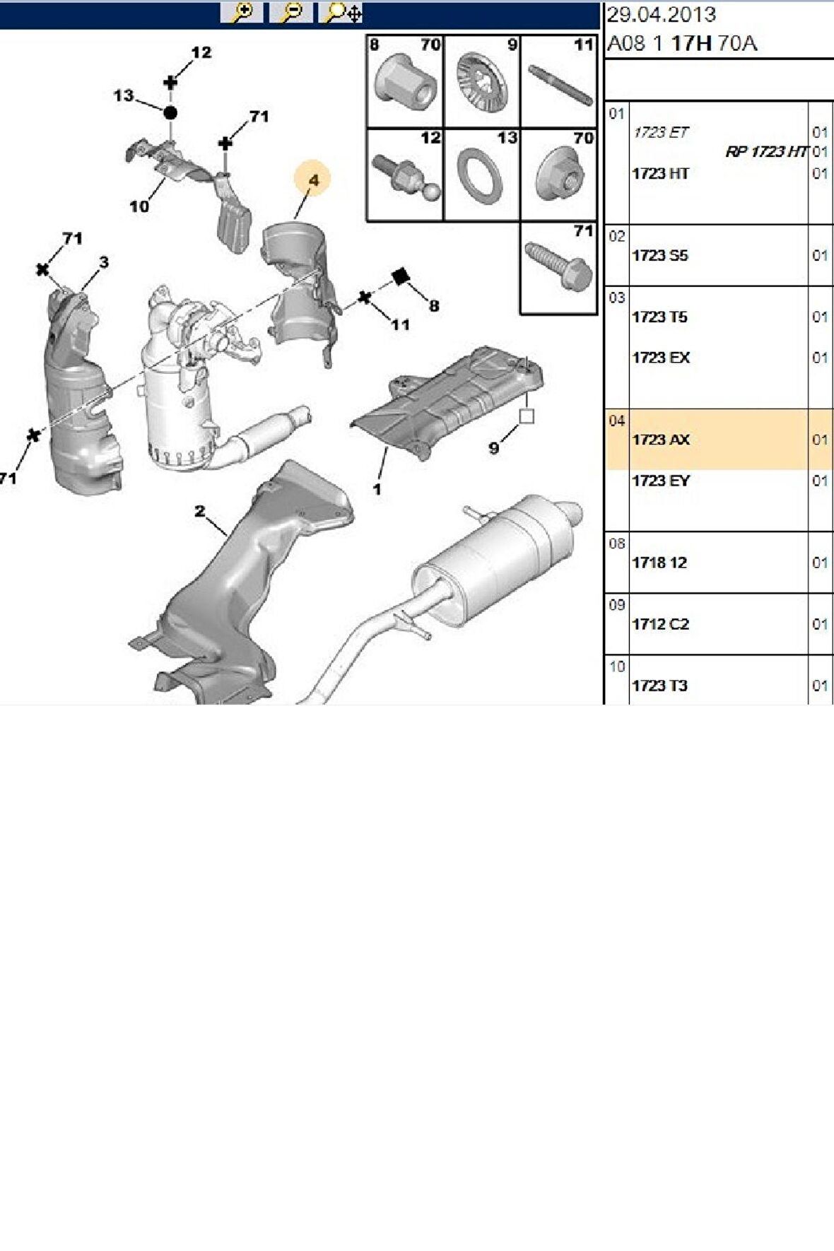 Isı Kalkanı Arka 308 407 508 DW6 (1723AX)