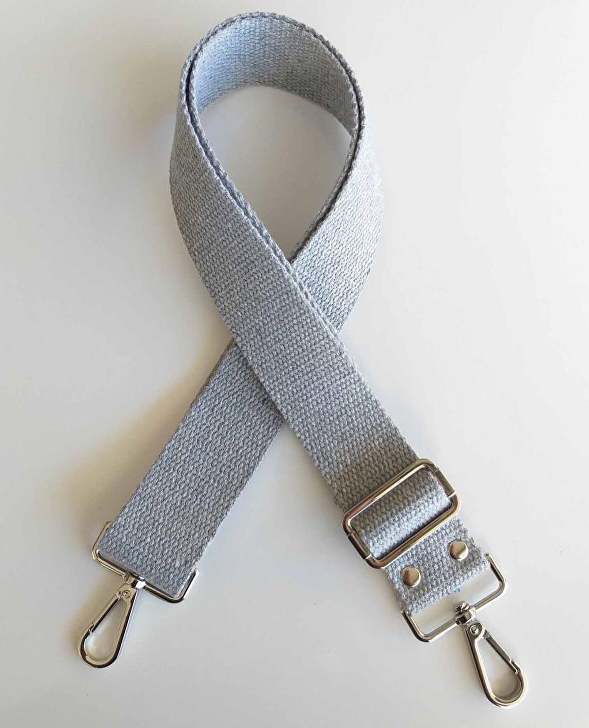 Pamuklu Kolon 120x4 Cm Gümüş Metal Gri Renk