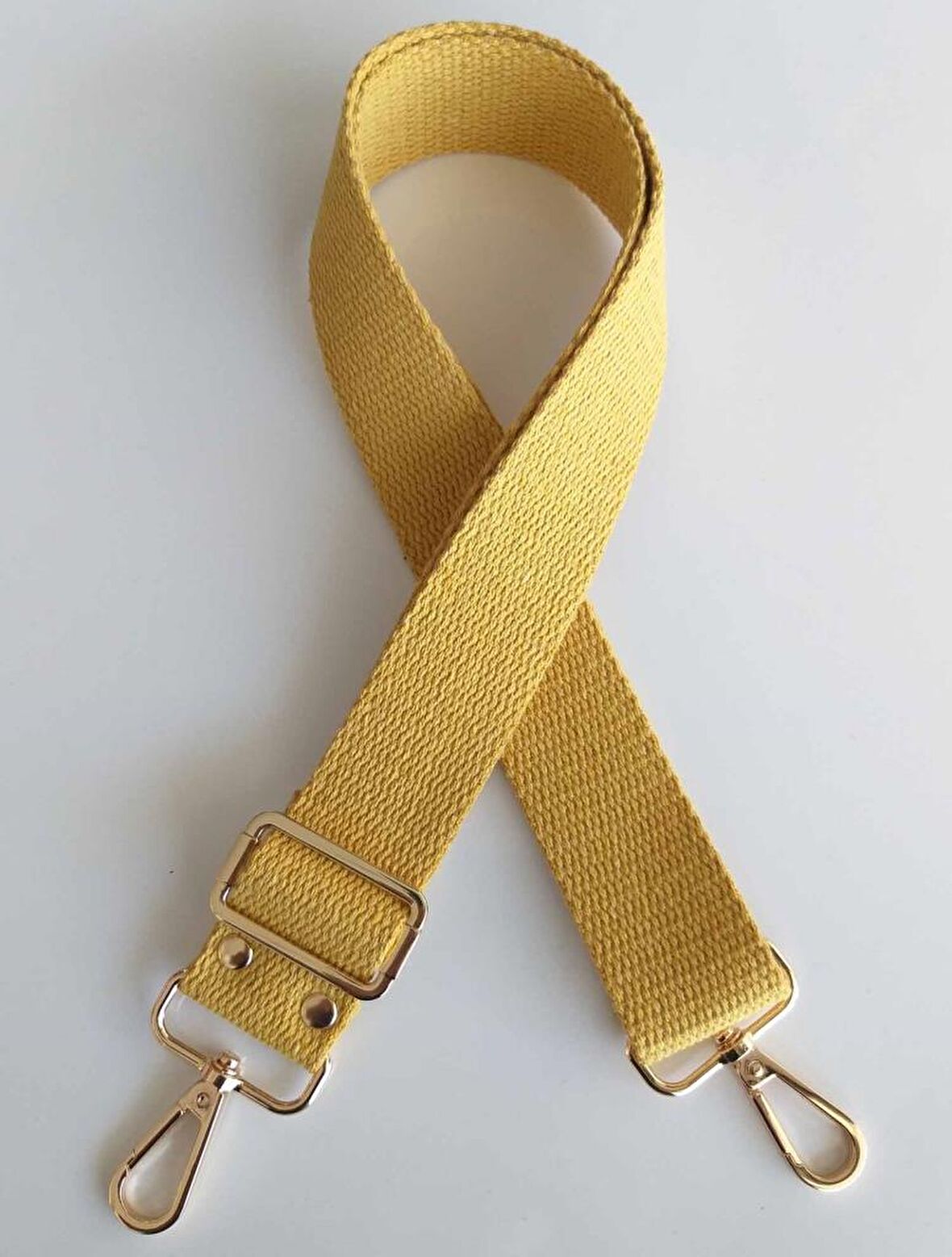 Pamuklu Kolon 120x4 Cm Light Gold Metal Hardal Sarı