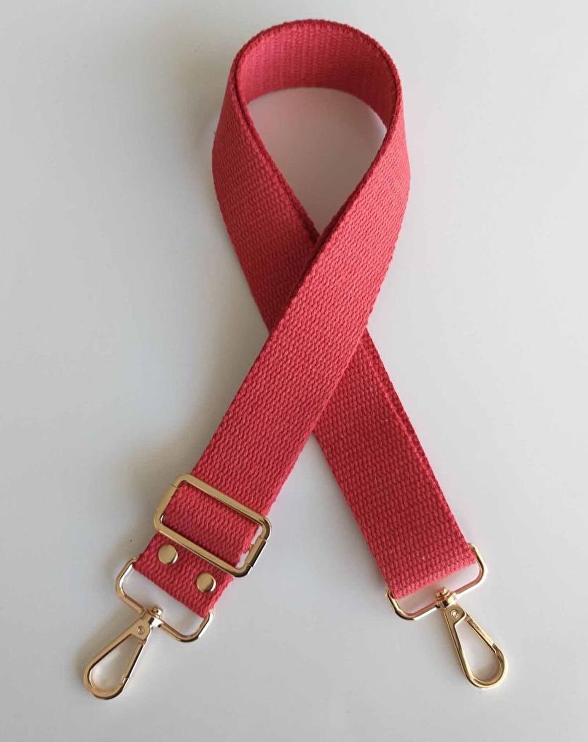 Pamuklu Kolon 120x4 Cm Light Gold Metal Kırmızı