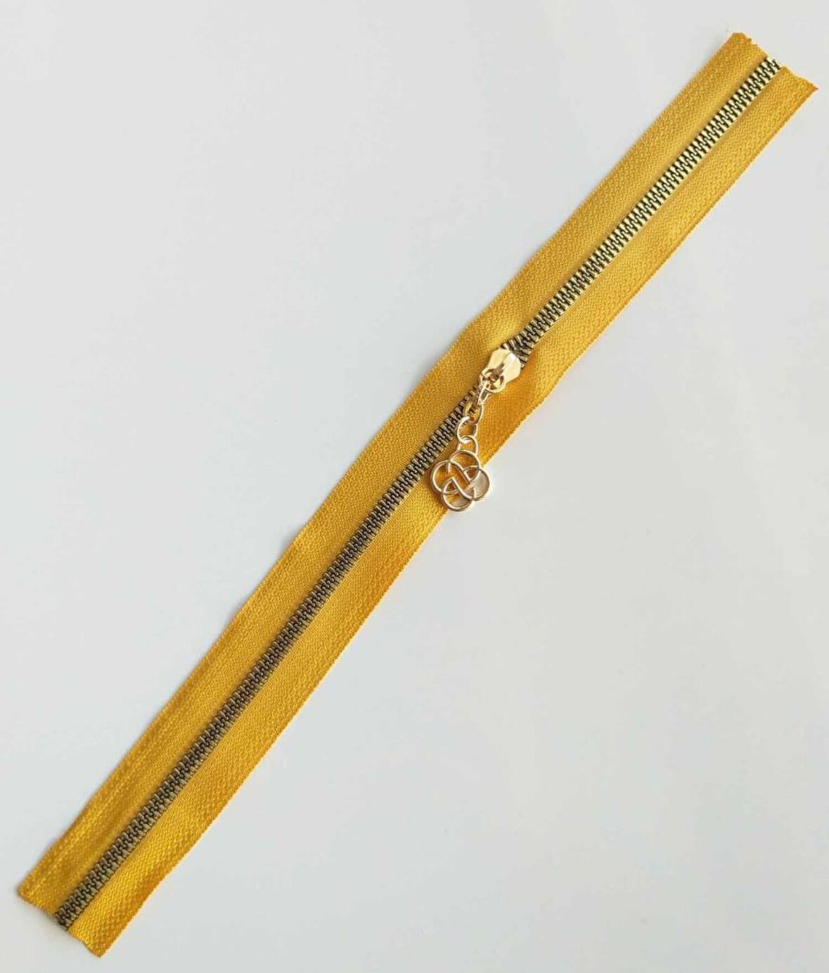 Başlıklı Fermuar 30 cm Light Gold Metal Hardal