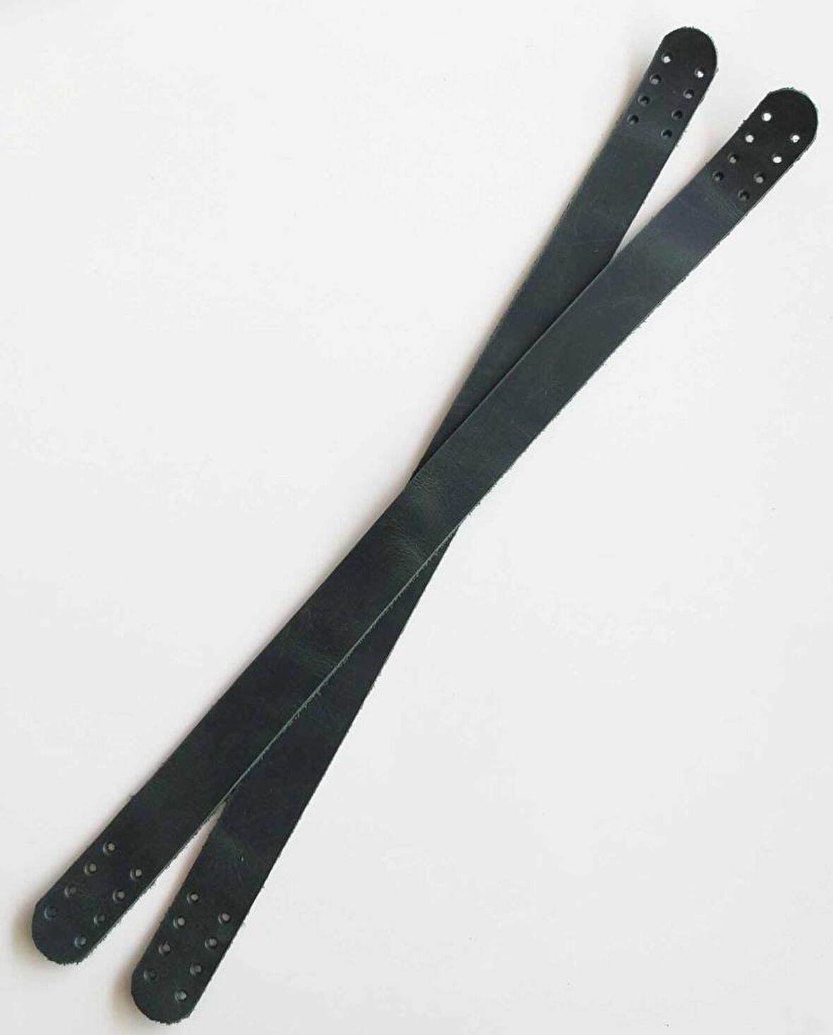 35x2 Cm Gerçek Deri Çift Sap Cazy Oil Yeşil