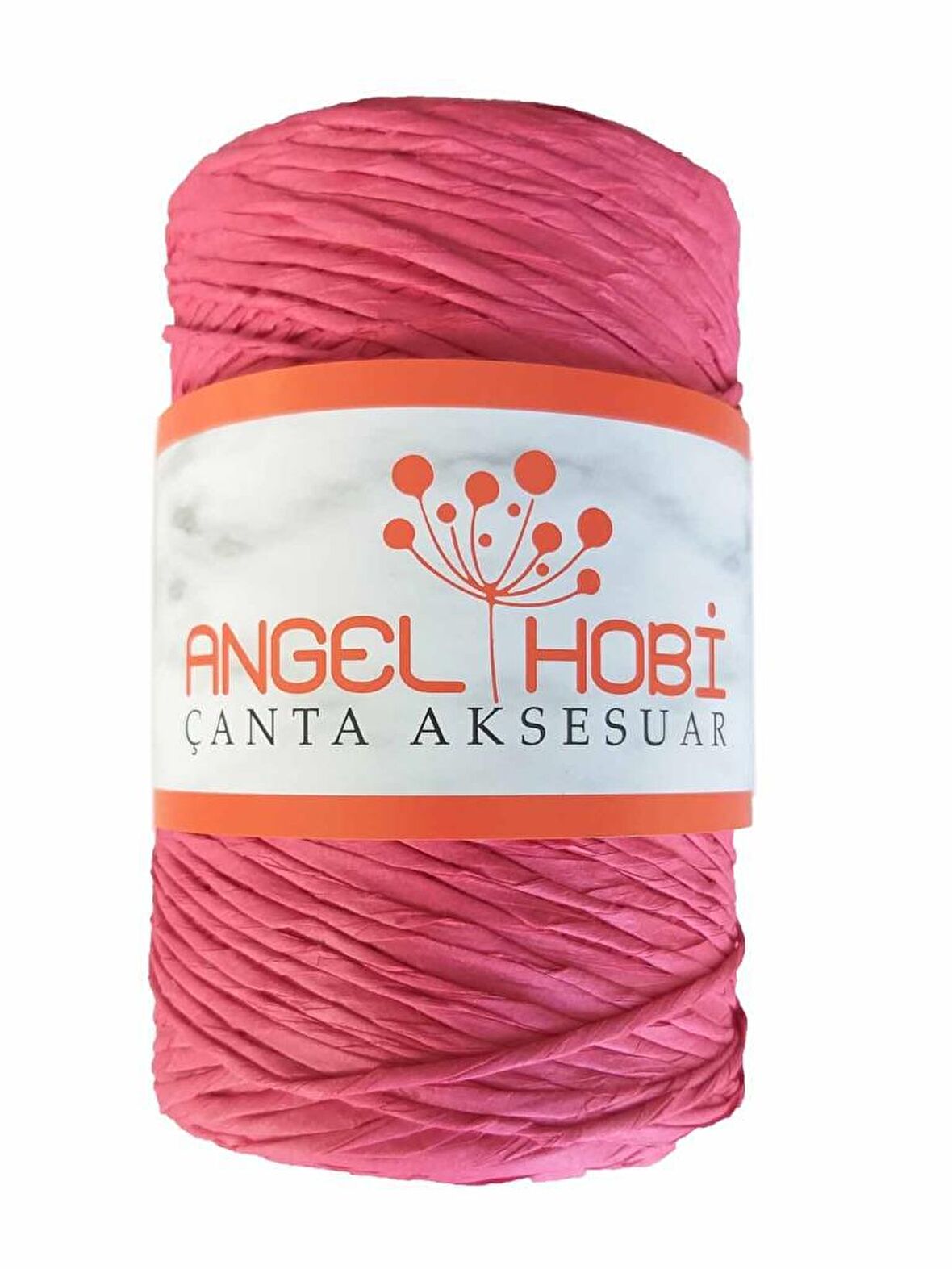 Fuşya Renk Bükümlü Rafya