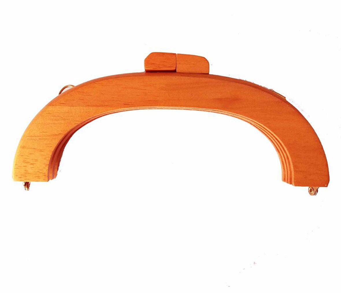 Oval Ahşap Burs Koyu Renk 20 cm