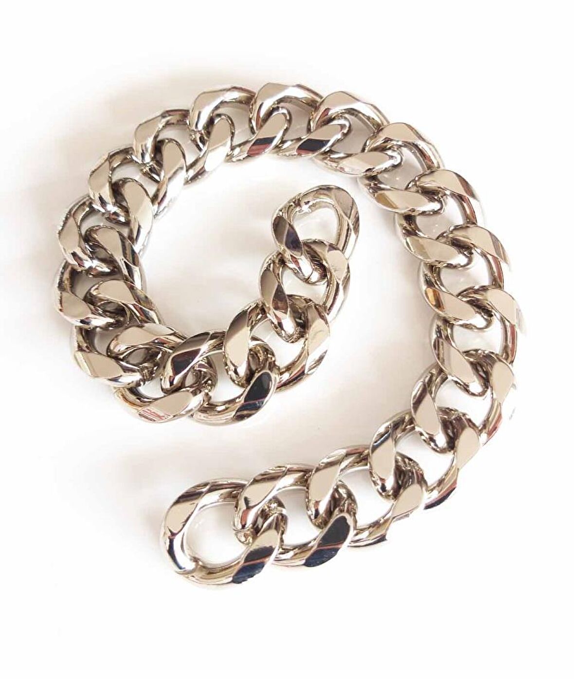 Gümüş Renk Nice Çanta  Zinciri  6mm 22x27 (35 cm)