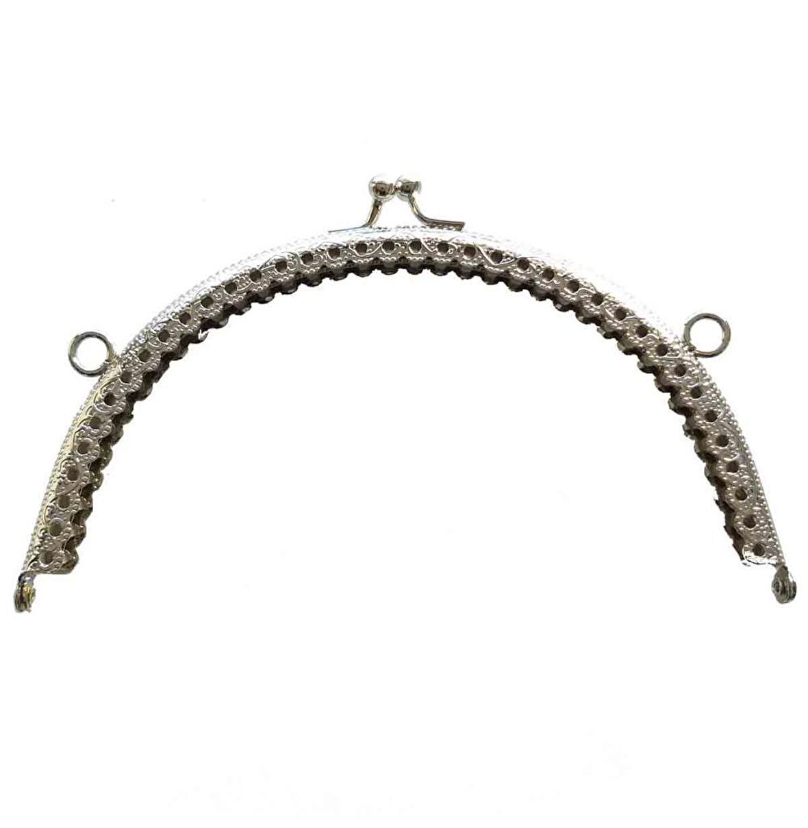 Oval Cüzdan Klipsi 16 Cm Gümüş Renk