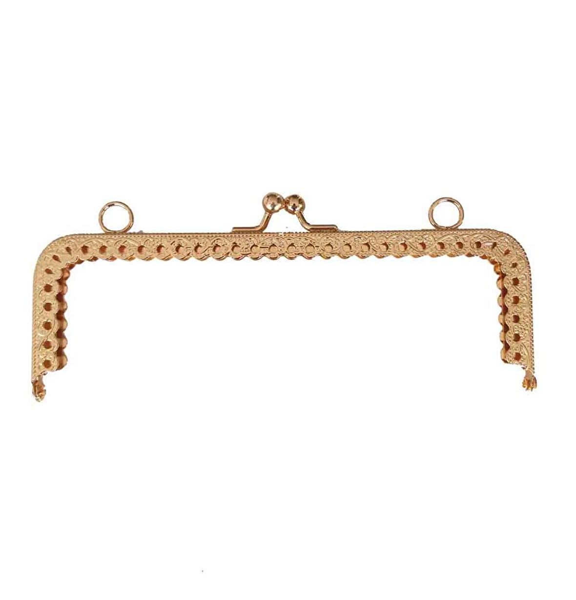 Dikdörtgen Cüzdan Klipsi 16 Cm Light Gold Renk