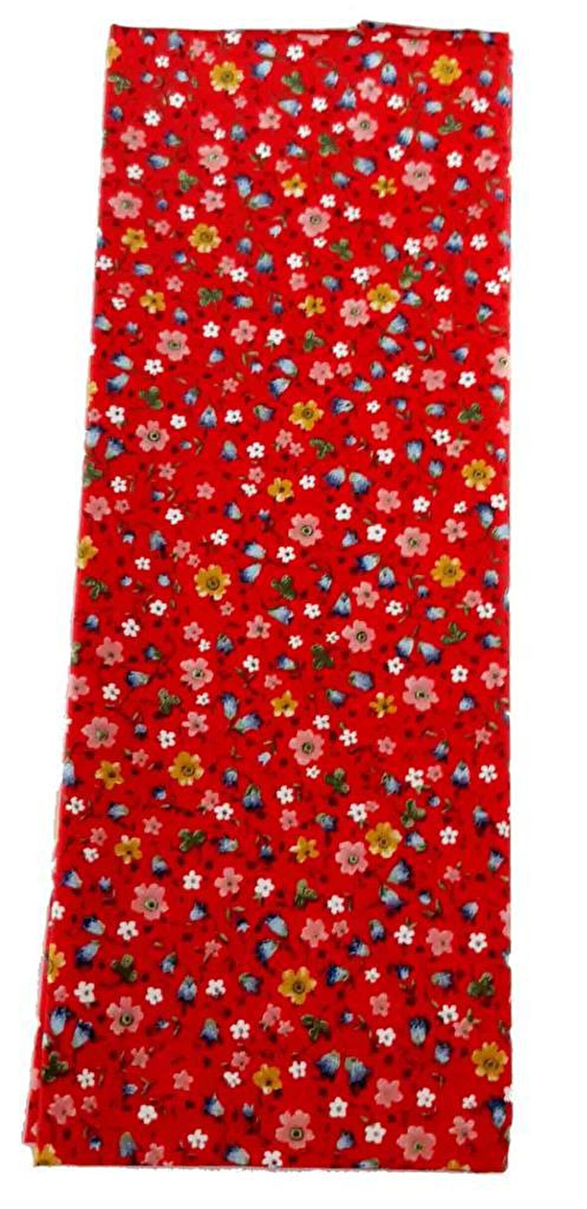 85X50 Cm, Pamuklu Astarlık Kumaş Kırmızıya Desenli