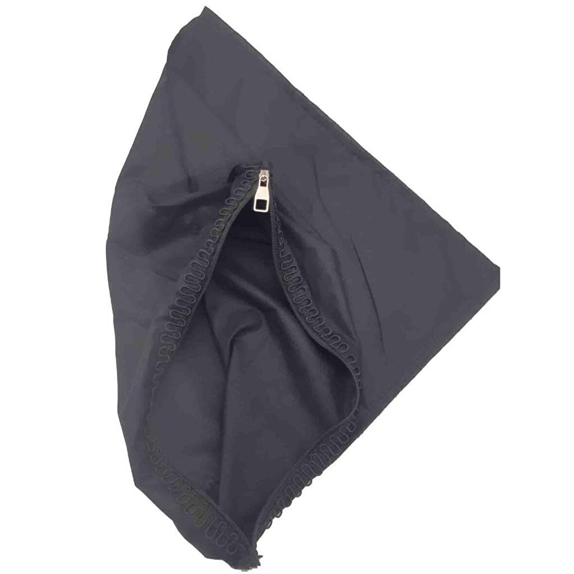 Siyah Renk 45x45 cm, Dikilmiş Halde, Fermuarlı  Astar