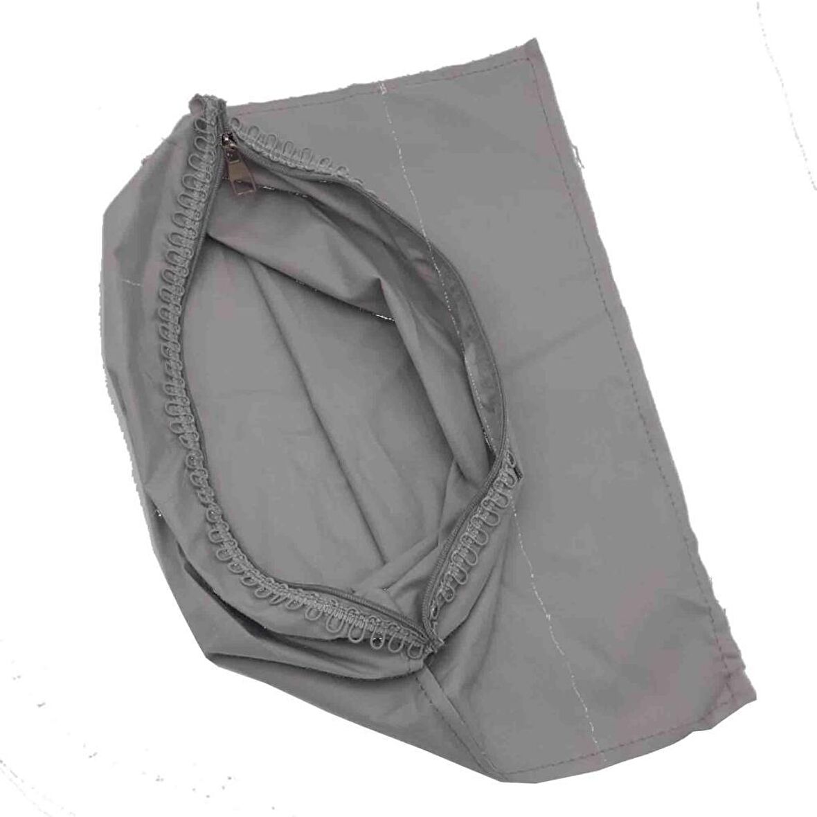 Gri Renk 45x45 cm, Dikilmiş Halde, Fermuarlı  Astar