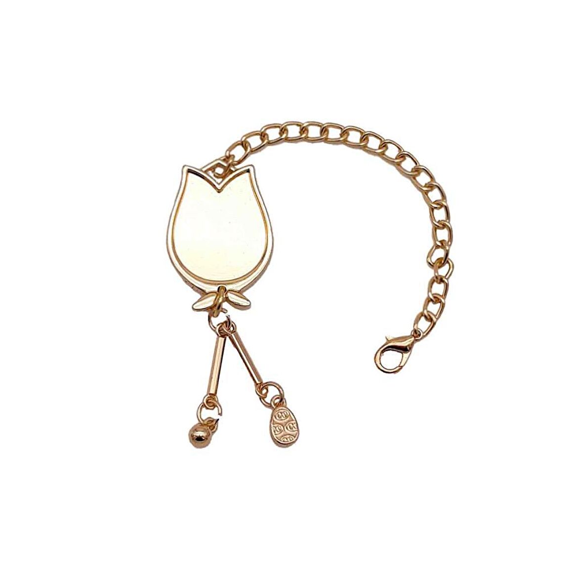 Lale Light Gold Sarkaç Süs 22 cm