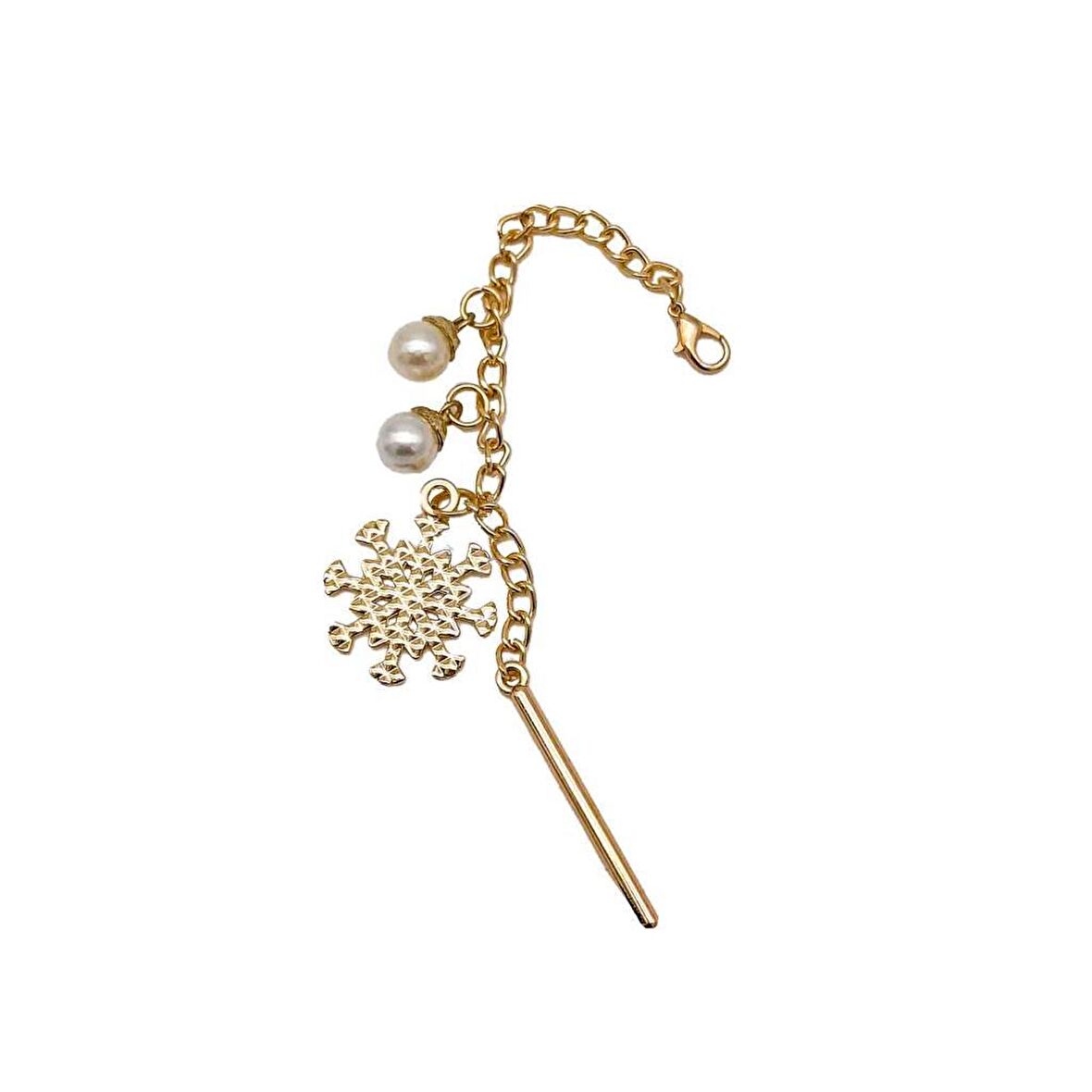 Kar Tanesi Light Gold Sarkaç Süs 20 cm