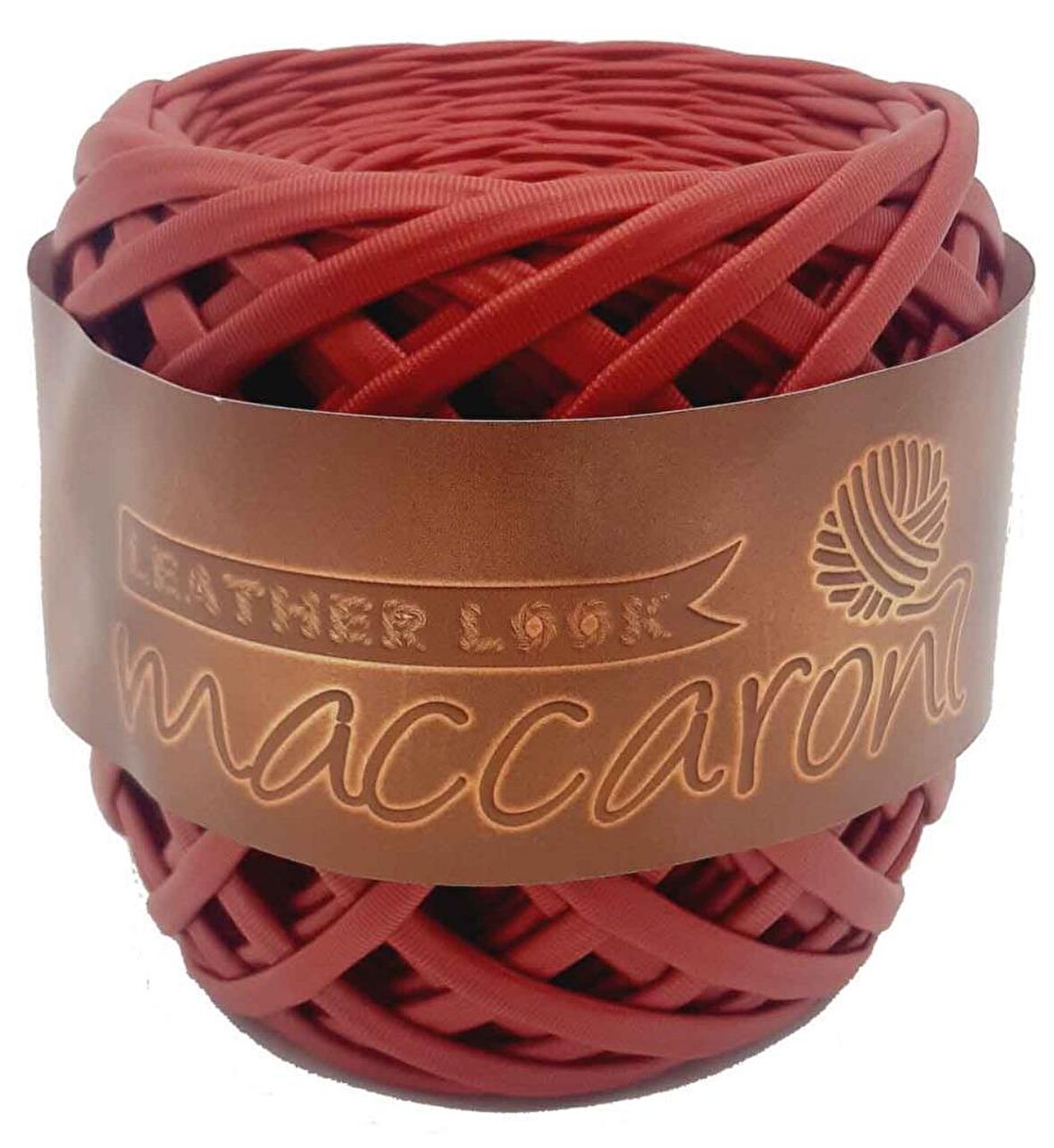 Kırmızı Renk Maccaroni Deri İp