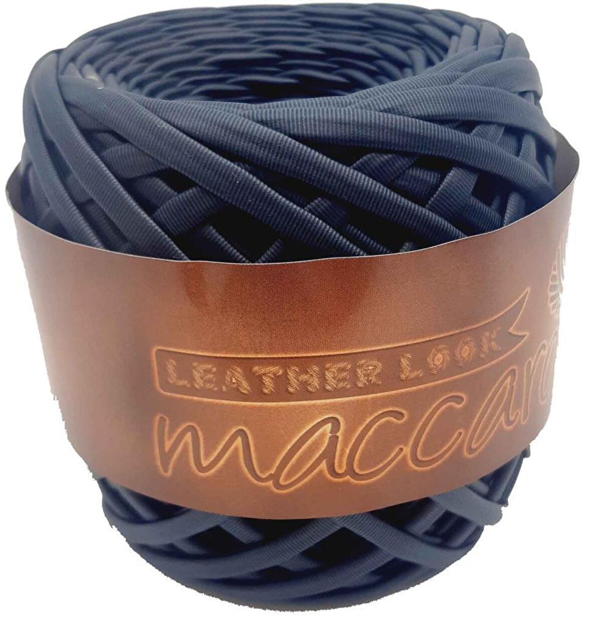 Lacivert Renk Maccaroni Deri İp