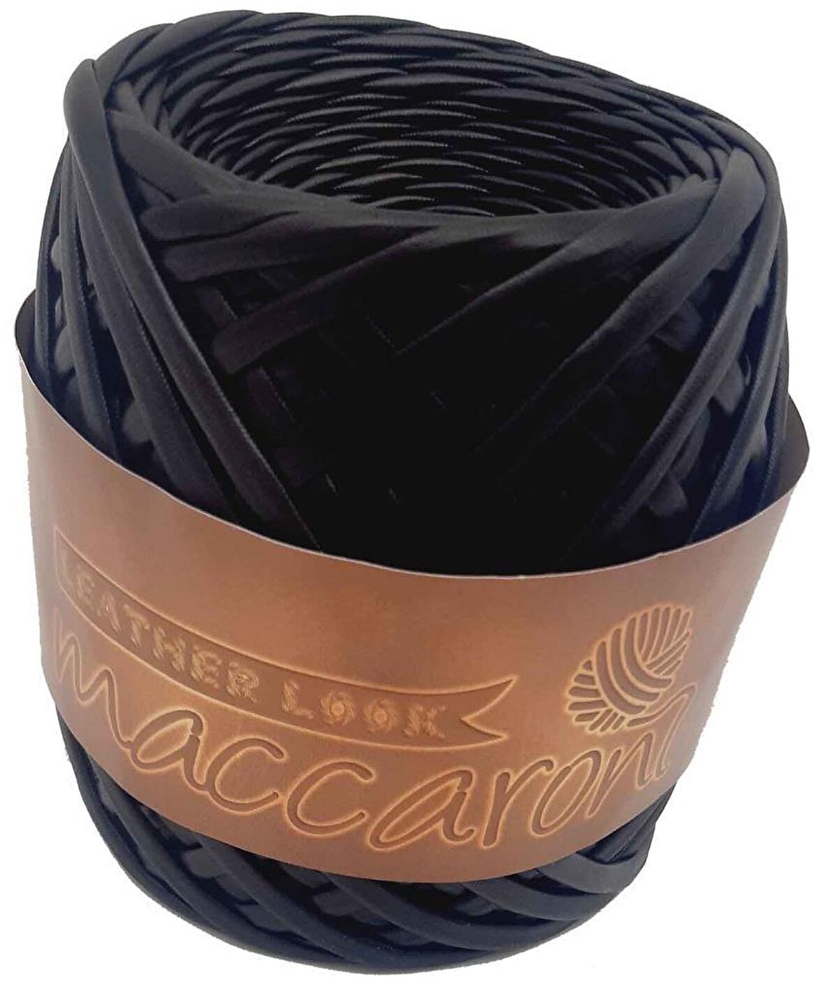 Siyah Renk Maccaroni Deri İp