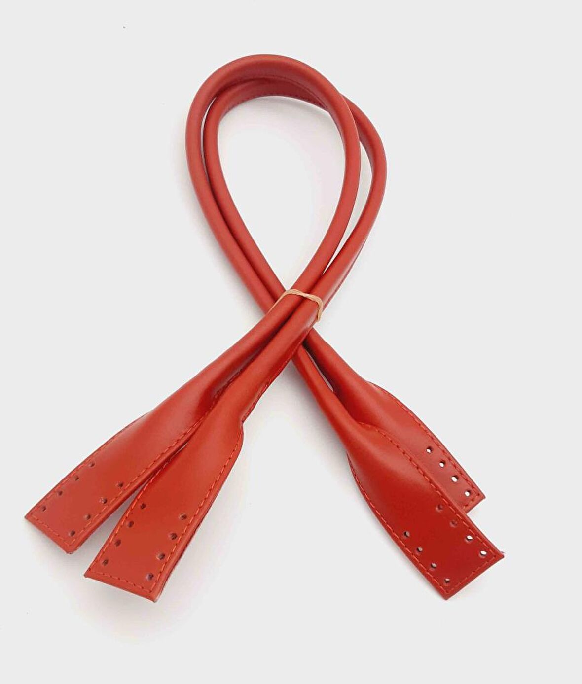 Gerçek Deri Pelikan Model Çanta Sapı Kırmızı Renk