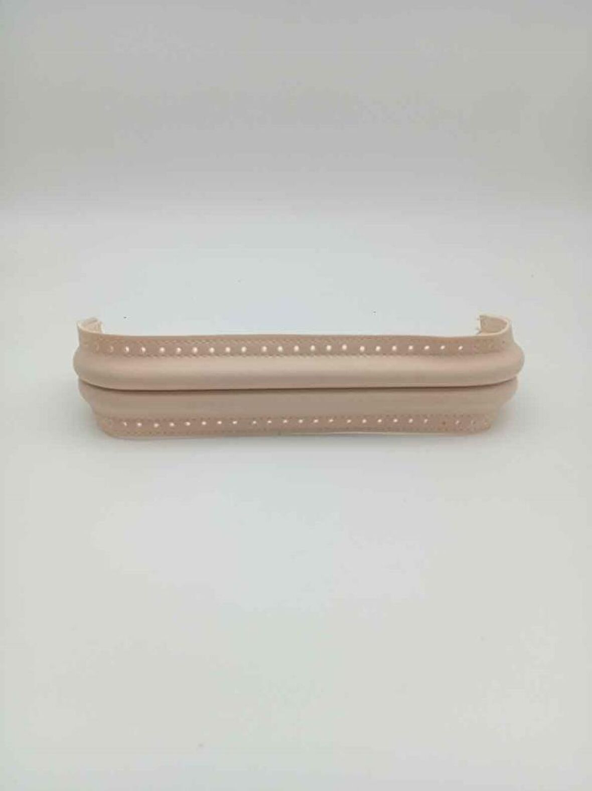 Açık Bej Derili 25 cm Gizli Çanta Bursu