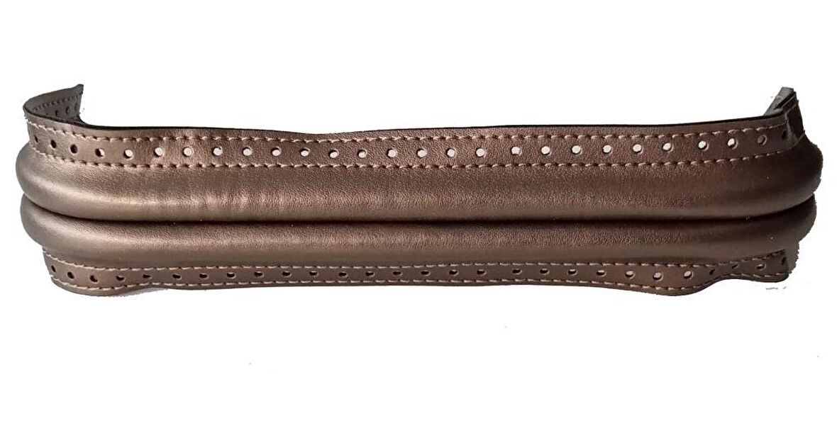 Bakır Renk Derili 25 cm Gizli Çanta Bursu