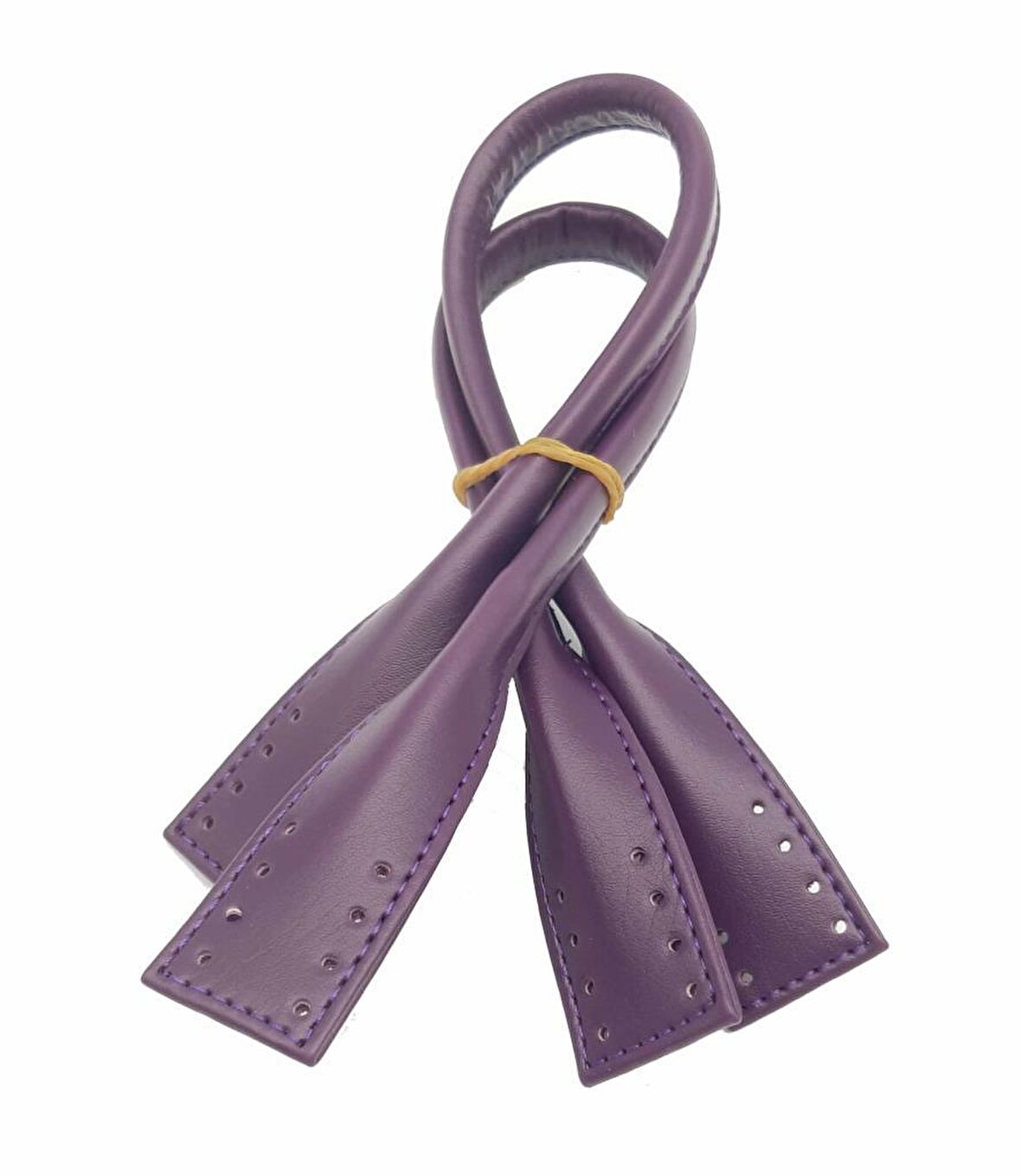 Suni Deri Pelikan Model Kısa Çanta Sapı Mor