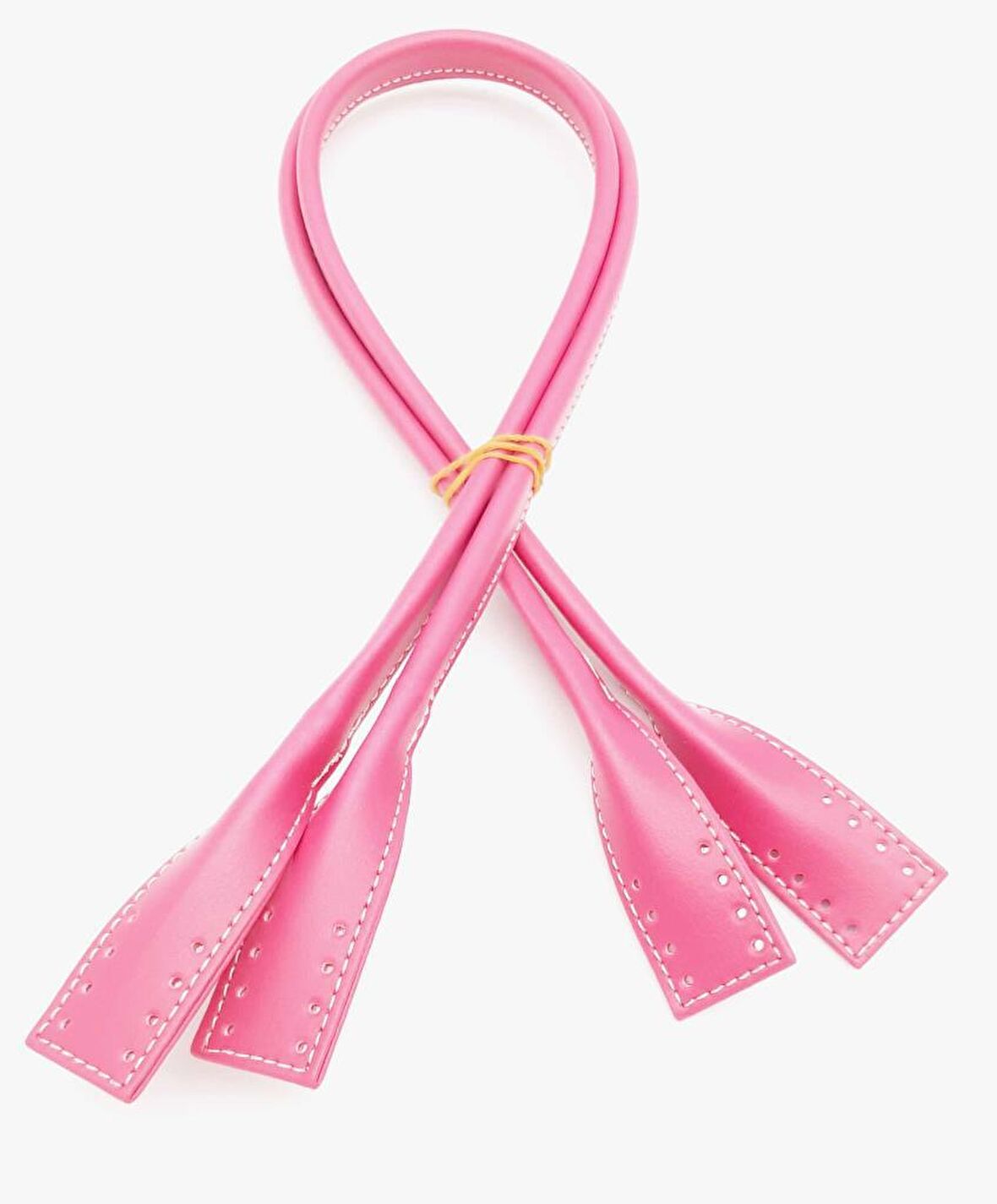 Suni Deri Pelikan Model Çanta Sapı Pembe Renk