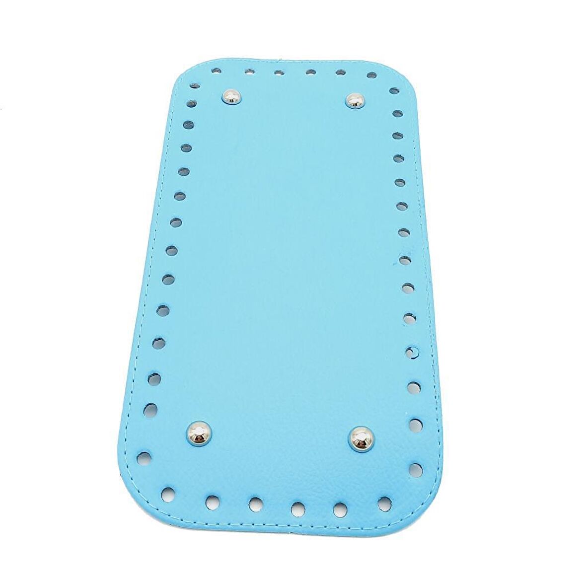 Suni Deri Turkuaz Renk 25X12 cm Dikdörtgen Çanta Tabanı