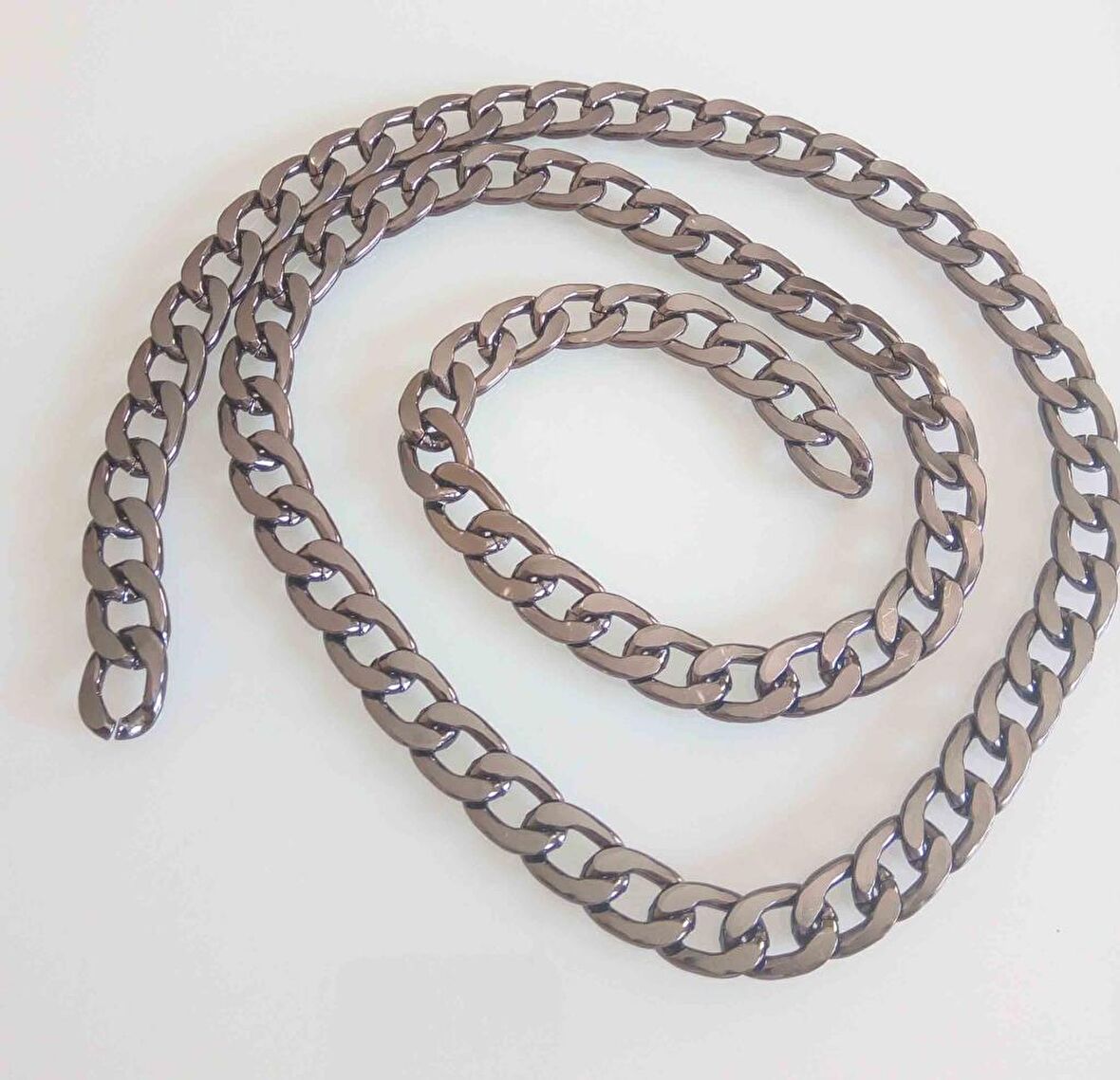 Füme Renk Klasik Çanta Zinciri 120 Cm