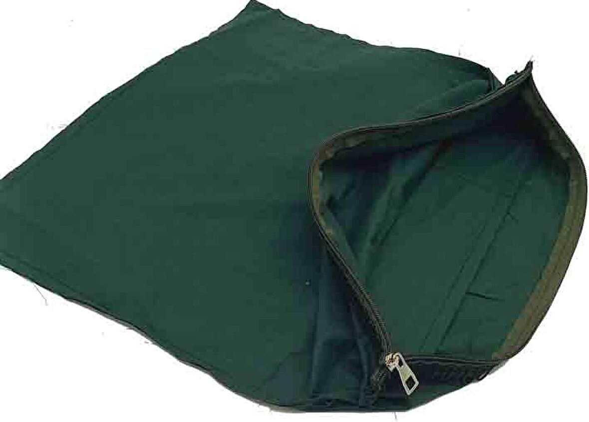 43X43 Cm Dikilmiş Fermuarlı Astar Koyu Yeşil