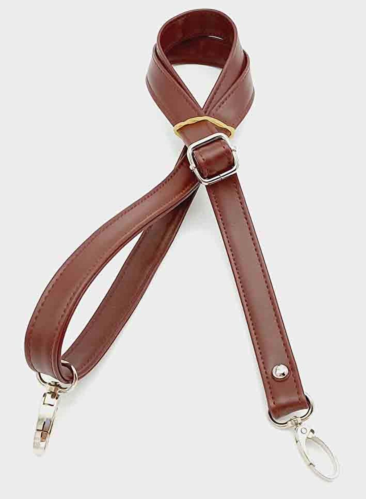 Bordo 125X2 Cm Çanta Sapı Sürgütlü Gümüş Metal