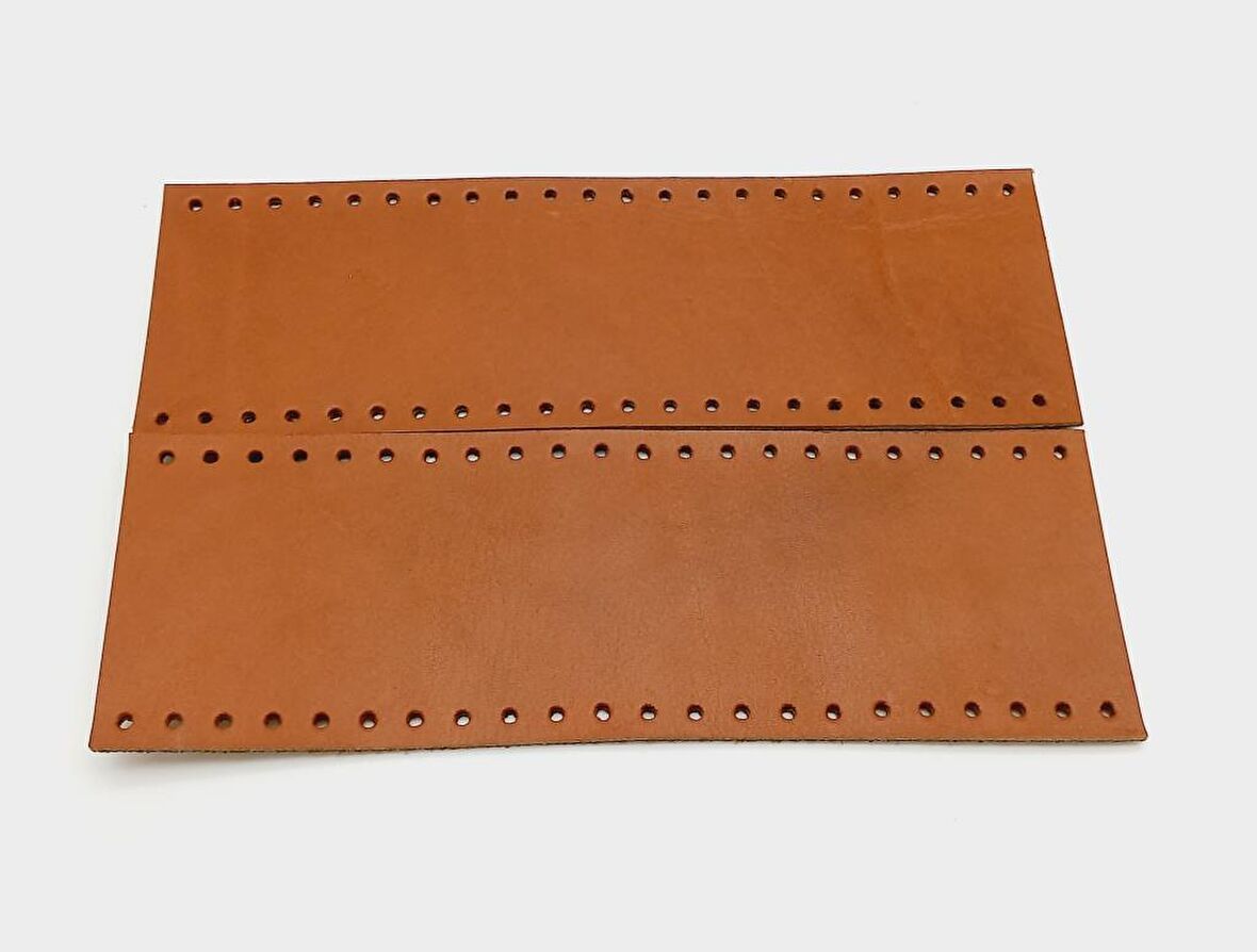 Taba Gerçek Deri Tutma Sapı 18X6 Cm Simit Sap