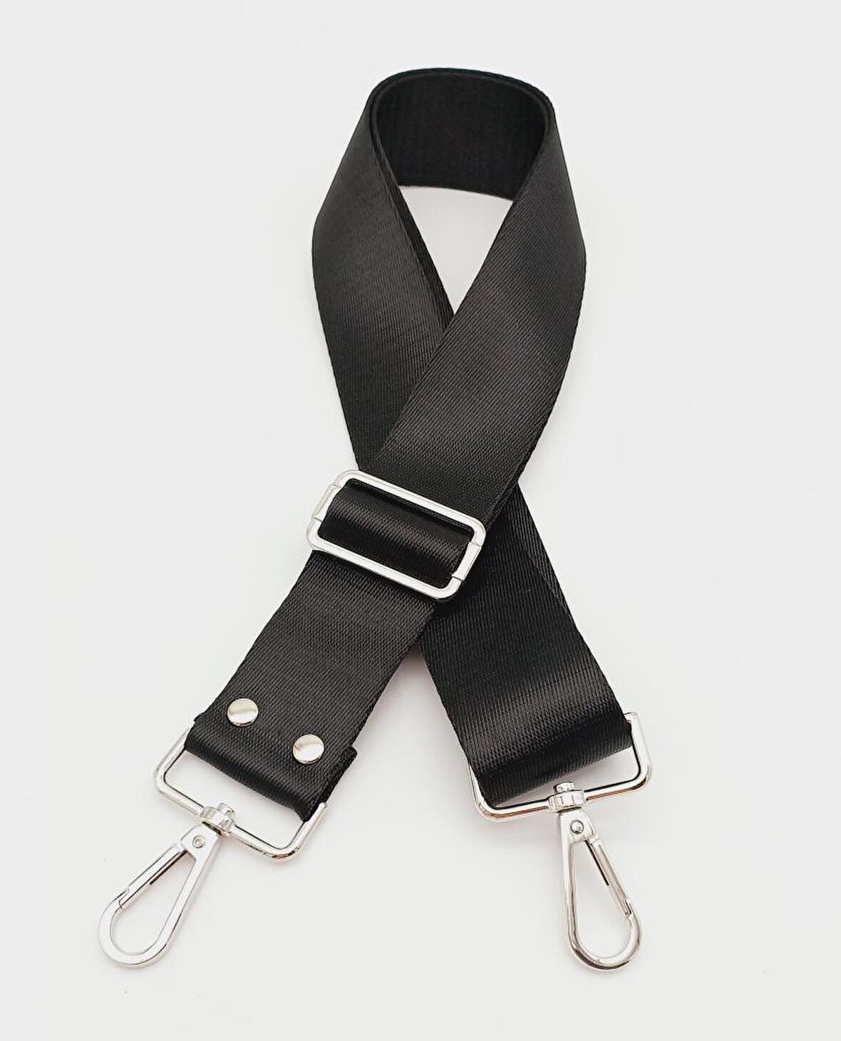 Polyester Kolon 120X4 Cm Siyah Gümüş Metalli