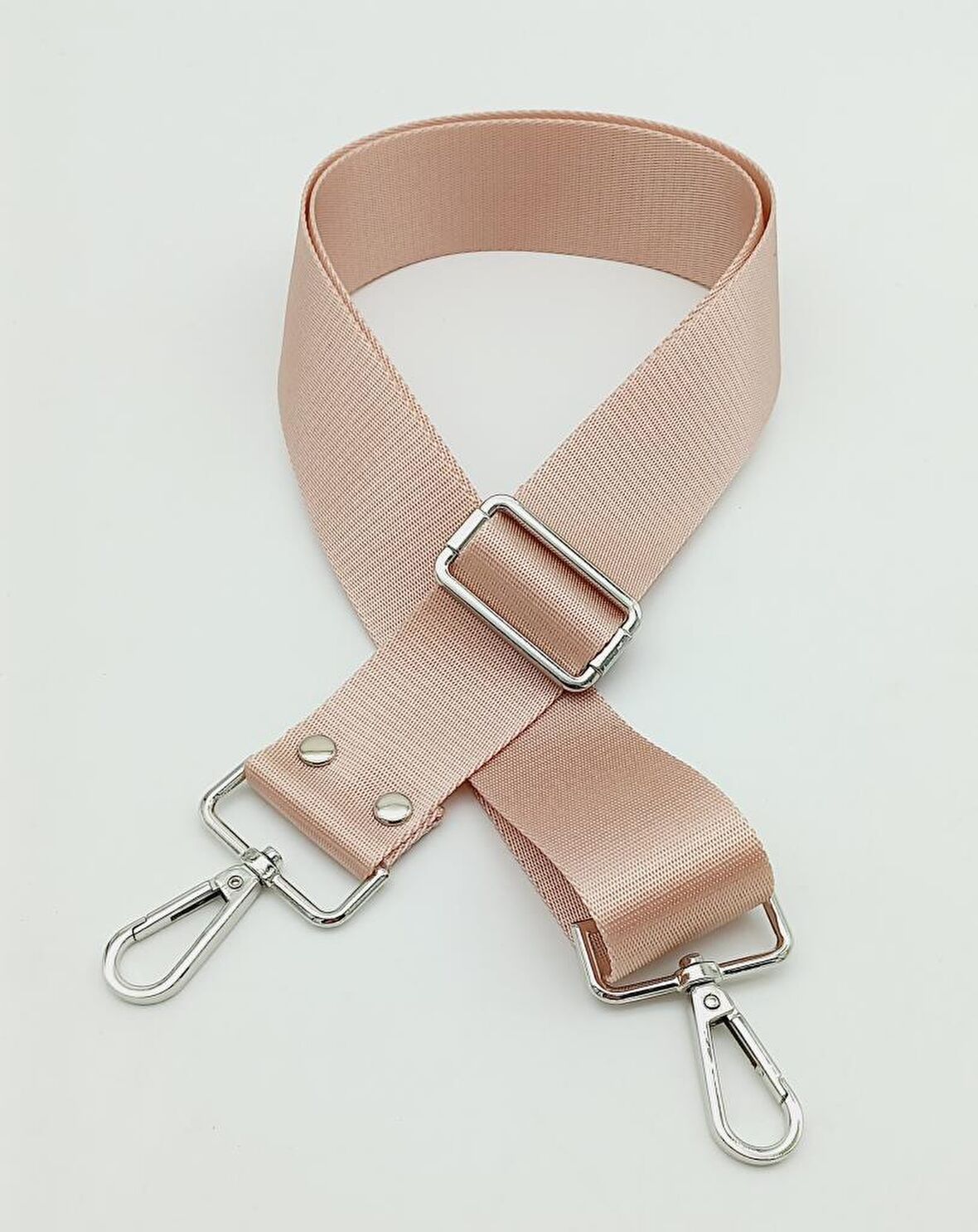 Polyester Kolon 120X4 Cm Pudra Gümüş Metalli