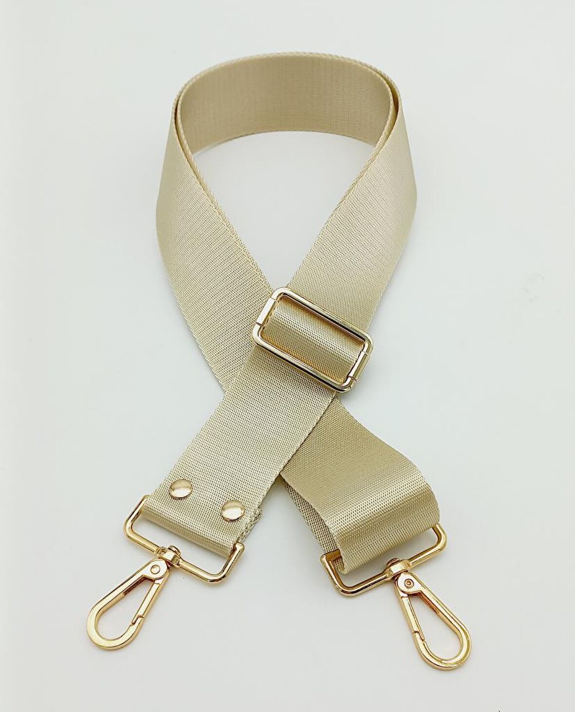 Polyester Kolon 120X4 Cm Bej Light Gold Metalli