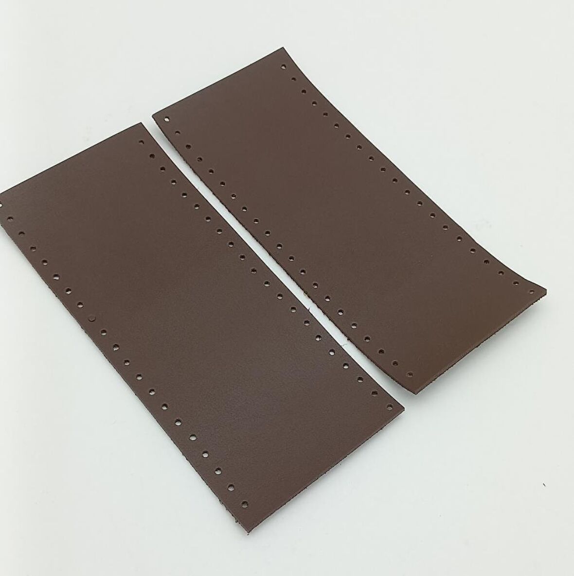 Suni Deri Tutma Sapı Koyu Kahverengi Simit Sap 17x7.5 Cm