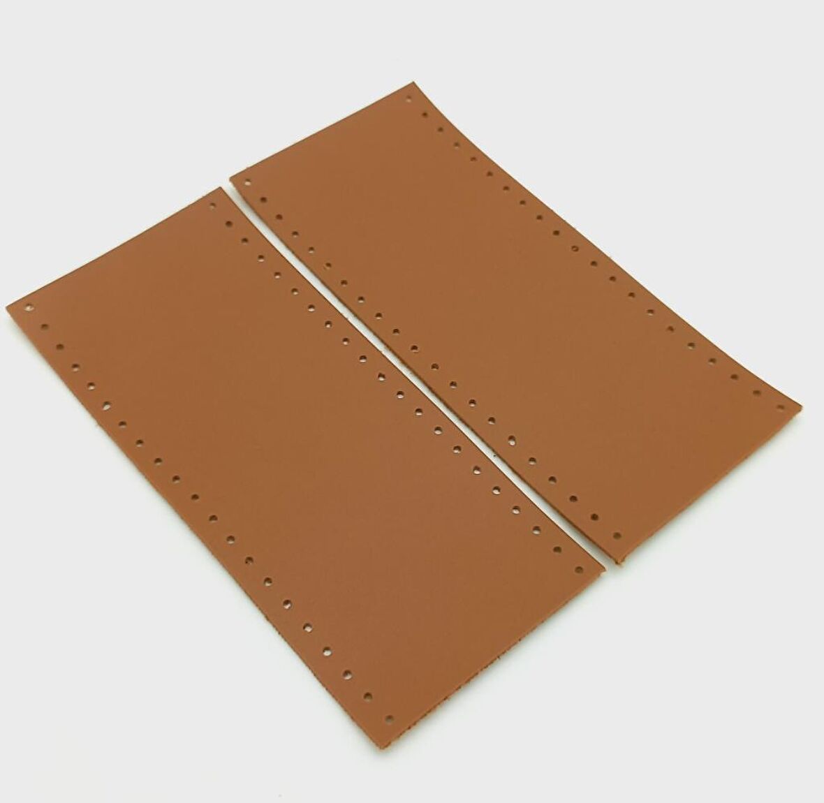 Suni Deri Tutma Sapı Taba Simit Sap 17x7.5 Cm