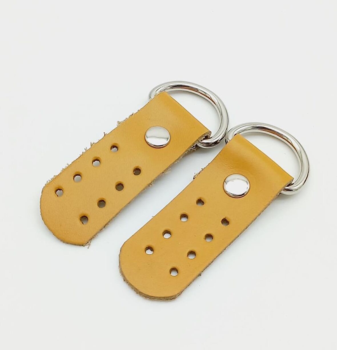 Gerçek Deri Hardal Sapucu (Böce) Gümüş Metalli