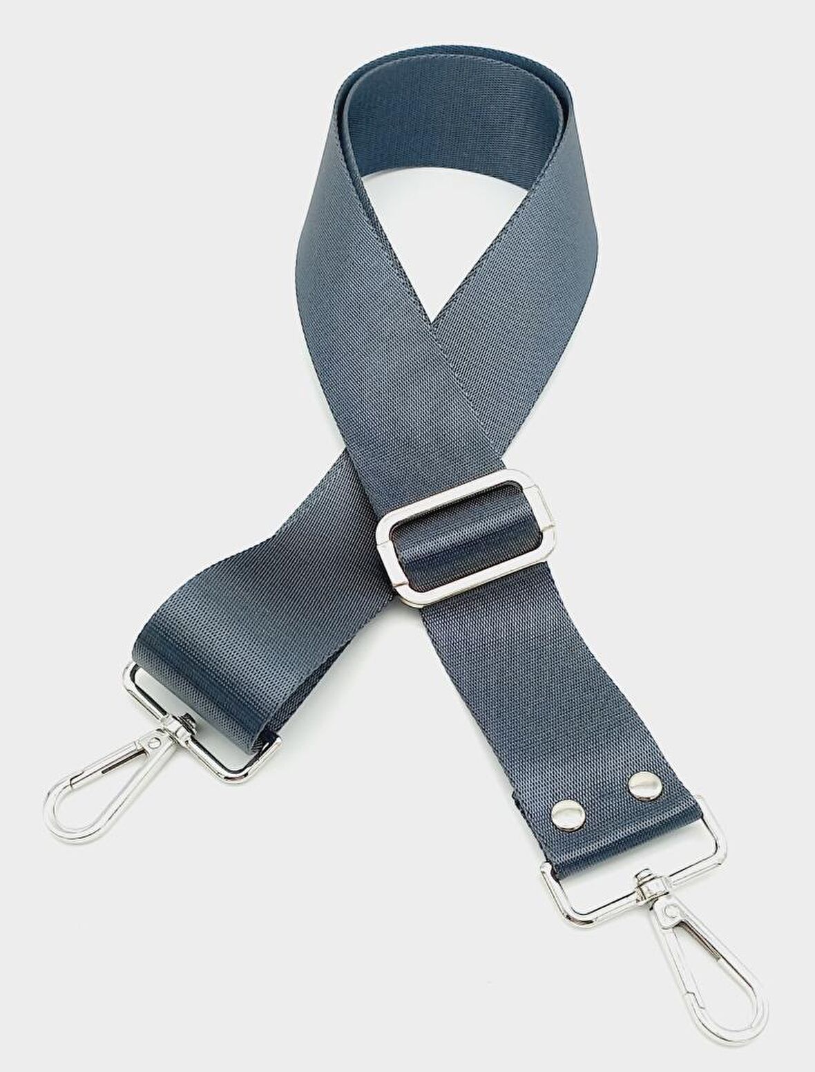 Polyester Kolon 120X4 Cm Gri Gümüş Metalli