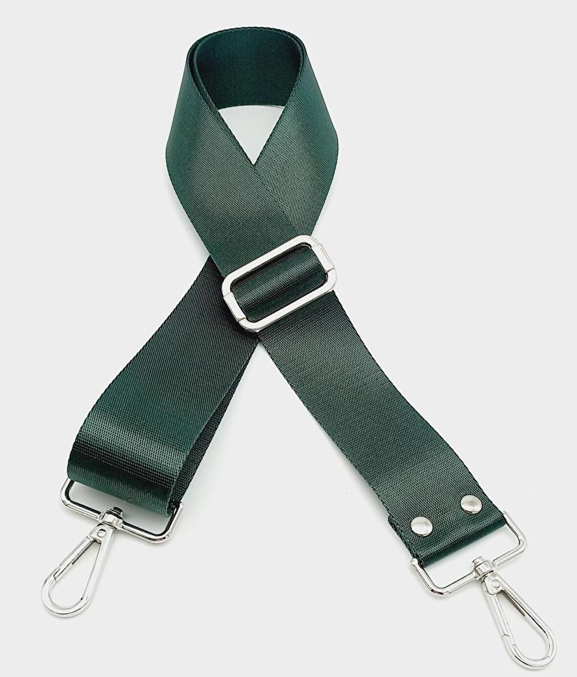 Polyester Kolon 120X4 Cm Ördek Yeşili Gümüş Metalli