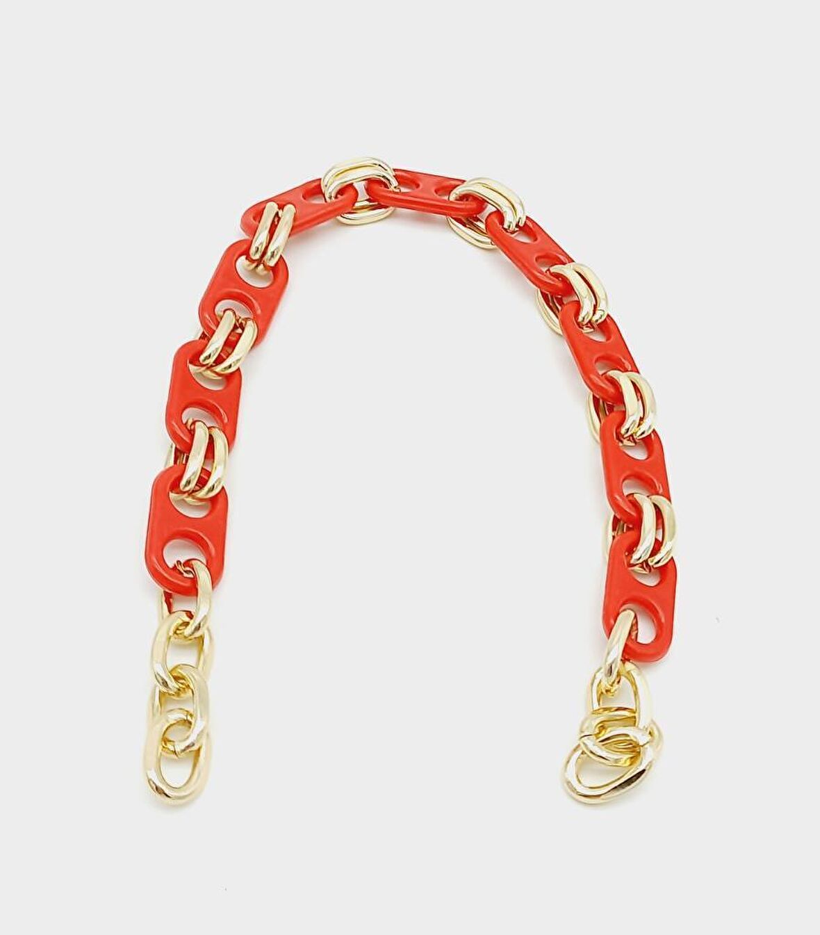 42 Cm Akrilik Görünümlü Kırmızı Plastik Zincir Köprü Model