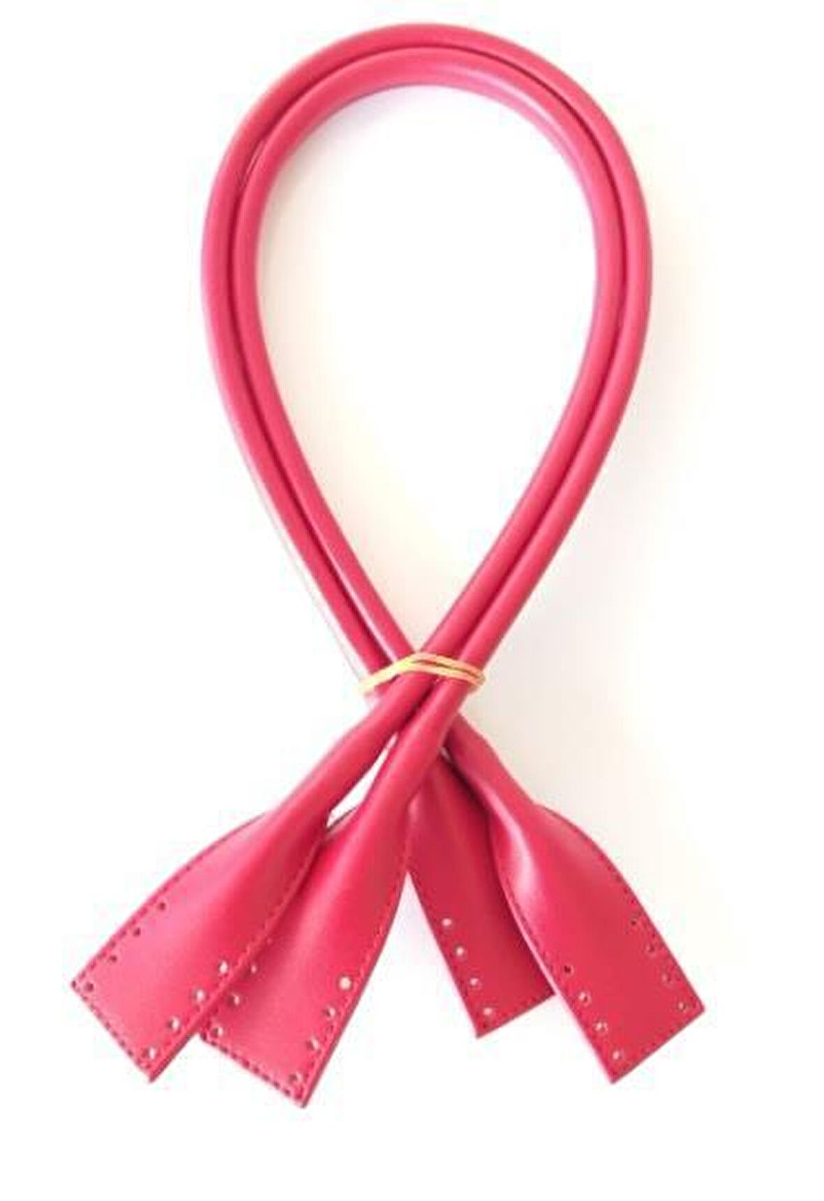 Suni Deri Pelikan Model Çanta Sapı Kırmızı